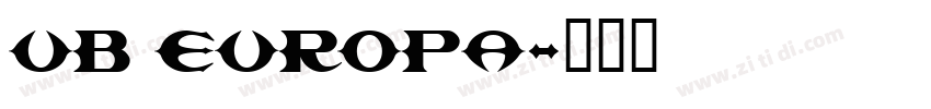 UB Europa字体转换